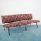 Vintage Floral Fabric & Iron 3-Seat Sofa from Rima, 1970s, Image 1