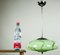 Vintage Ceiling Lamp with Marble Glass Shade from EBA 7