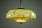 Vintage Ceiling Lamp with Marble Glass Shade from EBA 3