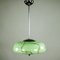 Vintage Ceiling Lamp with Marble Glass Shade from EBA, Image 4