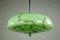 Vintage Ceiling Lamp with Marble Glass Shade from EBA 5