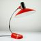 Mid-Century Orange Chrome Table Lamp from HELO Leuchten, Image 2