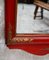 Antiker rot lackierter Chinoiserie Spiegel 10