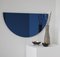 Luna™ Half Moon Blue Tinted Frameless Modern Mirror Medium by Alguacil & Perkoff Ltd 3