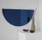 Luna™ Half Moon Blue Tinted Frameless Modern Mirror Regular by Alguacil & Perkoff Ltd 2