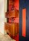 Italian Wooden Mobile Wall Unit with Bar Cabinet Decorated with Boiserie, 1958 3