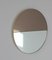 Orbis Dualis™ Mixed Tint Silver + Bronze Round Mirror with Brass Frame Small 1