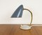 Blue-Grey Table Lamp with Gooseneck, 1950s 6