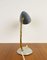 Blue-Grey Table Lamp with Gooseneck, 1950s 5