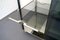 Vintage Glass and Chrome Bar Cart from Mario Sabot, Italy, 1970s 8