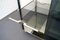 Vintage Glass and Chrome Bar Cart from Mario Sabot, Italy, 1970s, Image 8