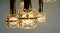 Chrome Chandelier with Faceted Glass & 5 Shades, 1960s, Image 7