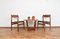 Mid-Century Danish Teak & Leather Dining Chairs, 1960s, Set of 6 2