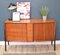 Danish Style Teak Sideboard with Tambour Doors, 1950s 2