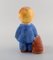 Figura de niño con bolsa de cerámica esmaltada de Lisa Larson para Gustavsberg, Imagen 6