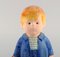Boy mit Taschenfigur aus Glasierter Keramik von Lisa Larson für Gustavsberg 3
