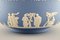 Large Bowl in Light Blue Stoneware with Classicist Scenes from Wedgwood, England, 1930s 5