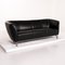 Black Leather Pupilla 3-Seat Sofa from Leolux 7