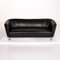 Black Leather Pupilla 3-Seat Sofa from Leolux 8