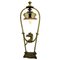Lámpara de mesa Art Nouveau de Putto on Swing, años 20, Imagen 1