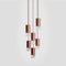 Lamp One 6-Light Chandelier in Walnut by Formaminima, Image 3