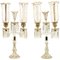 19th Century Italian Crystal Candelabras in Baccarat Crystal, Set of 2 1