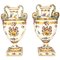 19th Century Italian White Crater Vases, Set of 2 1