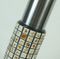 Brutalist Danish Stainless Steel and Mosaic Vase, Image 2