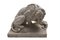 Late-19th Century French School Marble Lions, Set of 2 5