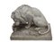 Late-19th Century French School Marble Lions, Set of 2, Image 4