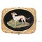 Small Antique Plate with Greyhound 1