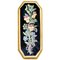 Kleiner Antiker Teller mit Stiefmütterchen und Vergissmeinnicht-Blumen 1