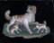 Small Antique Plate with Dogs and Puppies 3