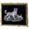 Small Antique Plate with Dogs and Puppies 1