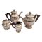 Tea and Coffee Silver 800 Set by Enrico Messulam for Bolli Milan, 1920s, Set of 4 2