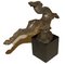 Terracotta and Bronze Leaping Gazelle Statue by Guido Cacciapuoti, 1930s 5