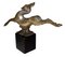 Terracotta and Bronze Leaping Gazelle Statue by Guido Cacciapuoti, 1930s 4