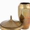 Jugendstil Brass Can and Vase from WMF, Germany, 1910s, Set of 2 3