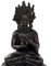 Kupfer und Messing Skulptur orientalischer Göttlichkeit, 19. Jh 2