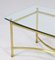 Vintage Golden Brass Coffee Table, Italy, 1950s, Image 3