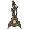 19th Century French Onyx and Antimony Clock, Image 1