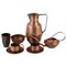 Vintage Copper Set by Eugen Zint, Germany, 1960s, Set of 8 1