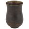 Dark Patina Brass Vase by Eugen Zint, Germany, 1960s 1