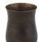 Dark Patina Brass Vase by Eugen Zint, Germany, 1960s 3