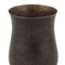 Dark Patina Brass Vase by Eugen Zint, Germany, 1960s, Image 3