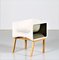 Vintage White Armchair Fiberglass and Wood by Felice Rossi, 1970s 2