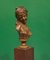 Busto antico in bronzo con base in marmo rosso, Francia, Immagine 4