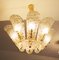 Vintage Ice Glass Chandelier from Kalmar 3