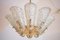 Vintage Ice Glass Chandelier from Kalmar, Image 5