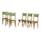 Vintage Italian Green Chairs, 1950s, Set of 6 1